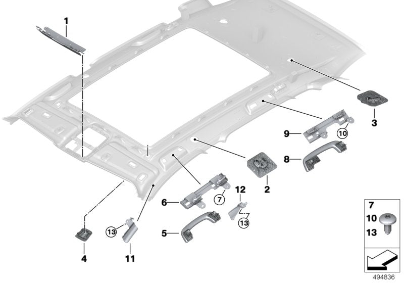 Genuine BMW 51447451370 G05 Bracket, Front Right (Inc. X5)