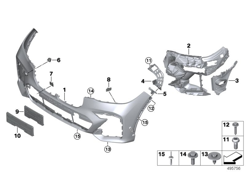 Genuine BMW 51118069896 G07 Bracket Pdc Interior, Right (Inc. X7)