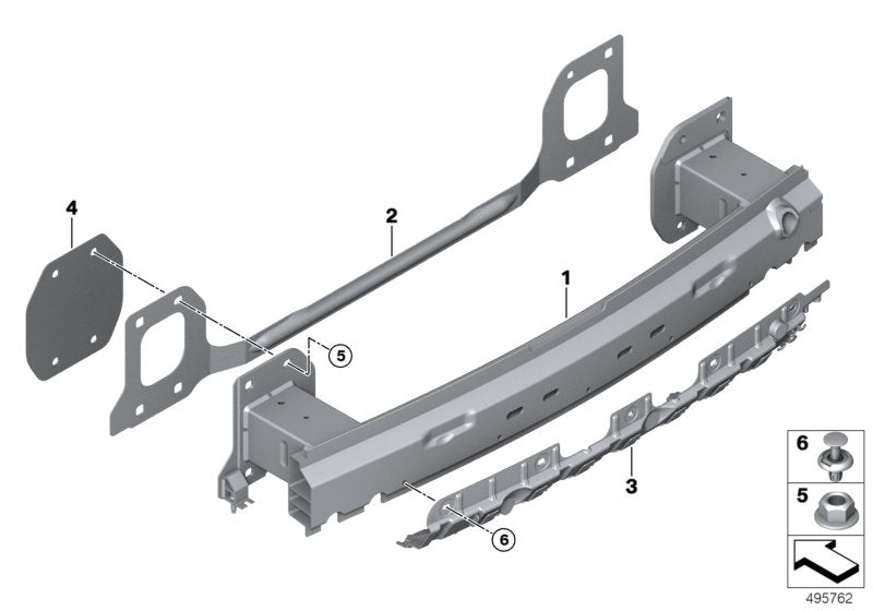 Genuine BMW 51127429450 G07 Adapter For Support Rear (Inc. X7)
