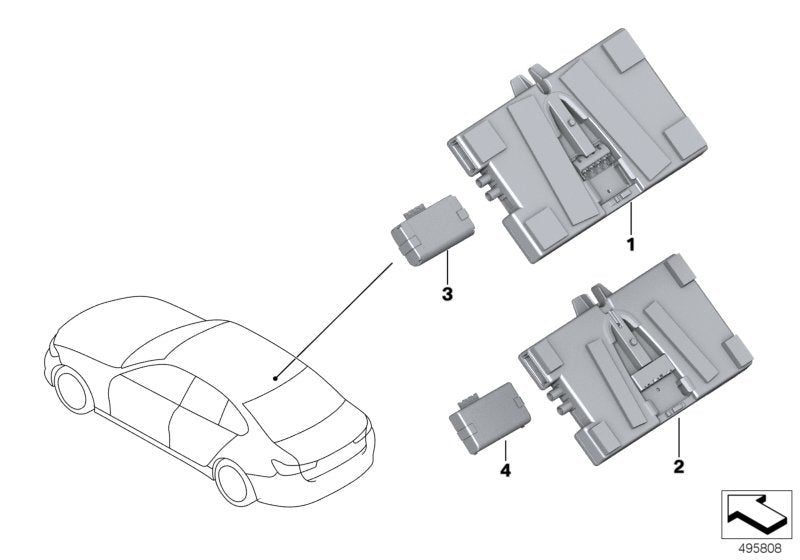 Genuine BMW 84106836756 G21 F26 RR4 Telematics Control Unit ATM ECE 4G WLAN (Inc. 118d, X6 35iX & X4 20iX)