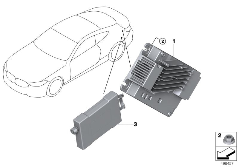 Genuine BMW 65128779061 G07 G14 G29 Receiver Audio Module (Inc. 840iX & X5)