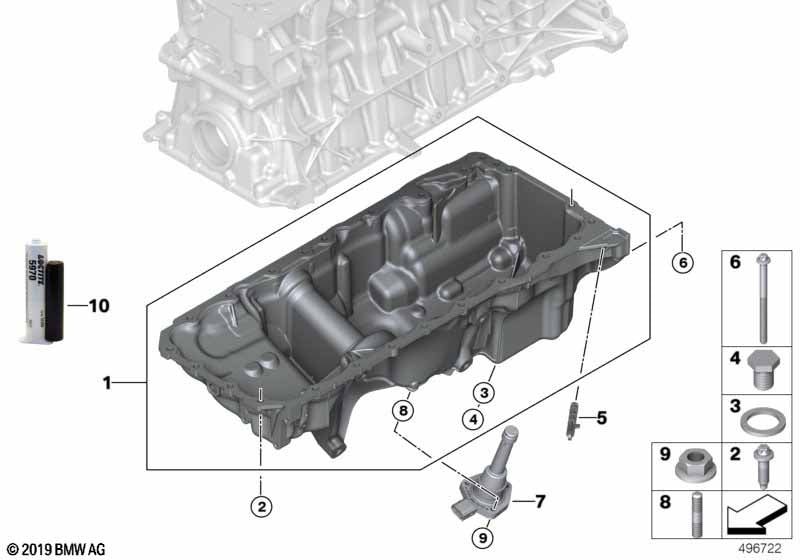 Genuine BMW 11139505021 Oil Pan | ML Performance UK Car Parts