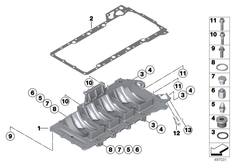 Genuine BMW 13628417663 Pulse Generator, Crankshaft P63 (Inc. M6 GT3)