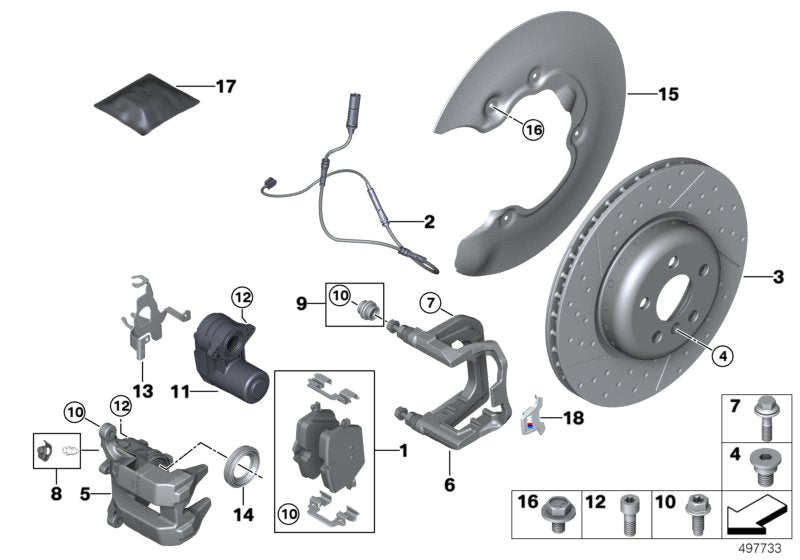 Genuine BMW 34216860560 G21 Repair Kit Ventilation Valve (Inc. Z4 M40i, 320dX & 330iX)