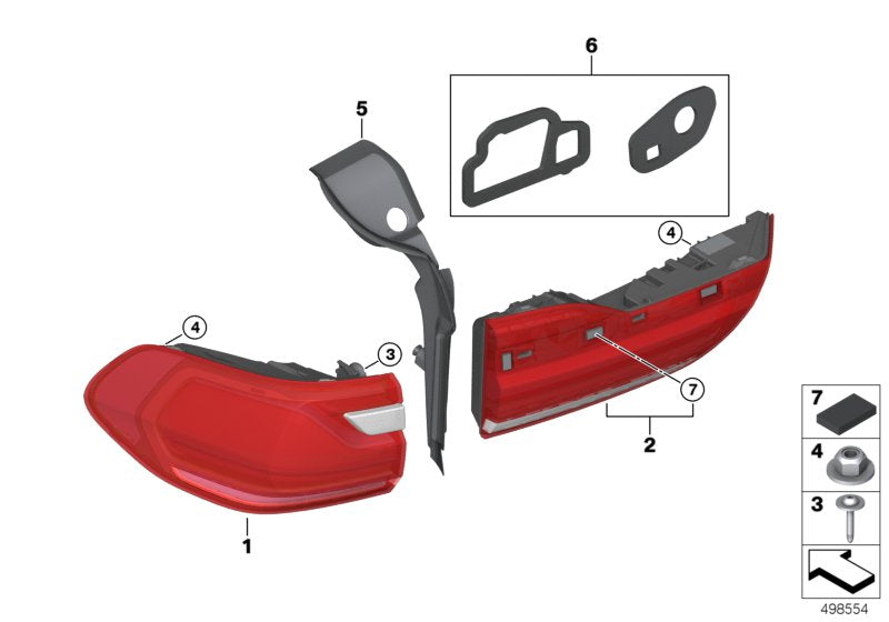 Genuine BMW 63217451768 G07 Trim, Drip Rail, Right (Inc. X7)