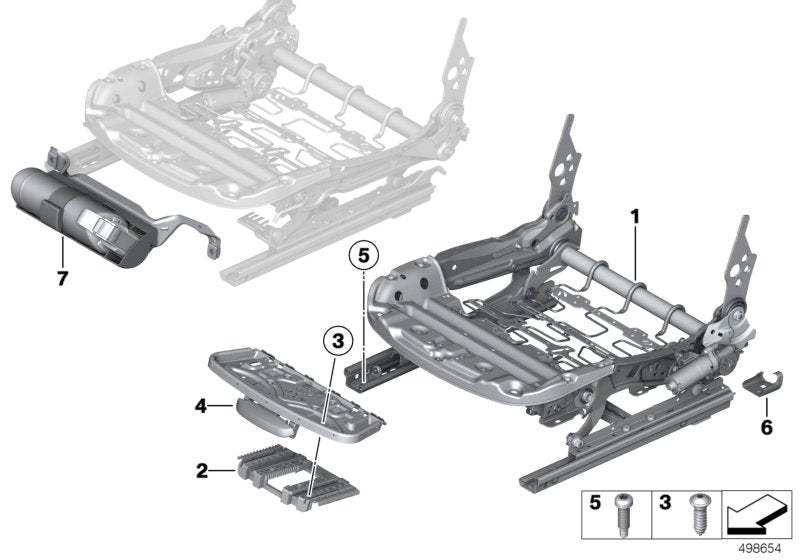 Genuine BMW 52107285861 Electrical Seat Mechanism, Left
