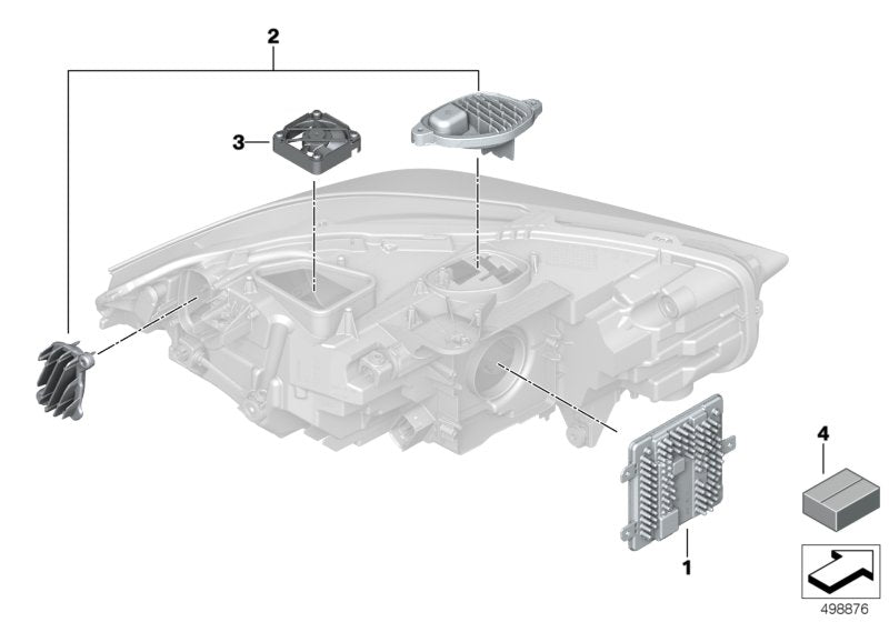 Genuine BMW 63119448115 Set Of Led Modules, Left