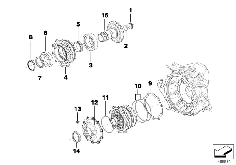 Genuine BMW 23008423125 Secuirng Element M45 (Inc. M6 GT3)
