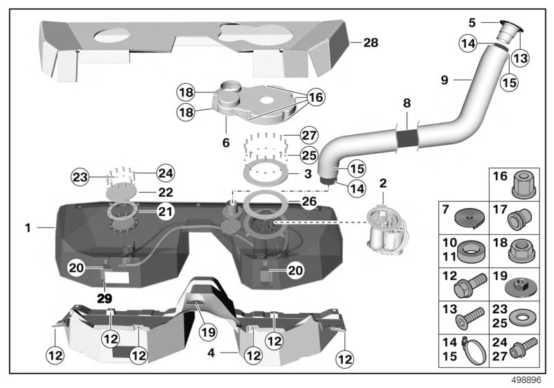 Genuine BMW 16008334185 Transfer Pump INKL. 90°ANSCHL (Inc. M235i Racing)