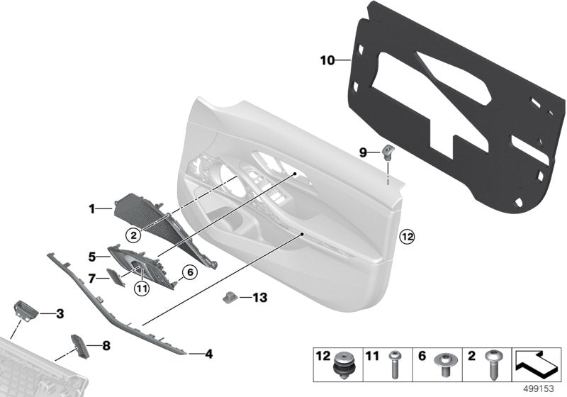 Genuine BMW 51417941751 G20 G21 Cover Loudspeaker Left BLACK (Inc. 330d, M340i & 320i 1.6)