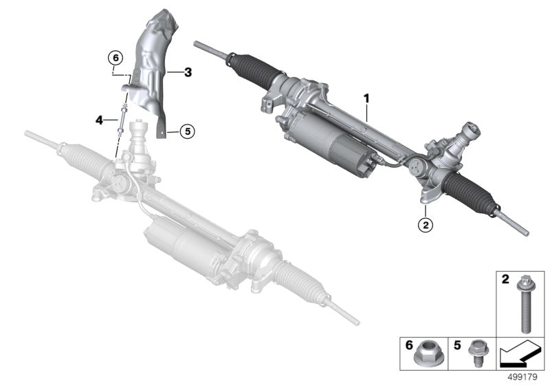 Genuine BMW 32106893760 G01 G02 Exch. Steering Box, Electr. (Inc. X4 20dX & X3)