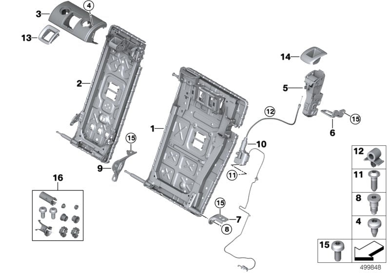 Genuine BMW 52207462723 G21 Lock Striker, Left (Inc. 320d, 330i & 330iX)