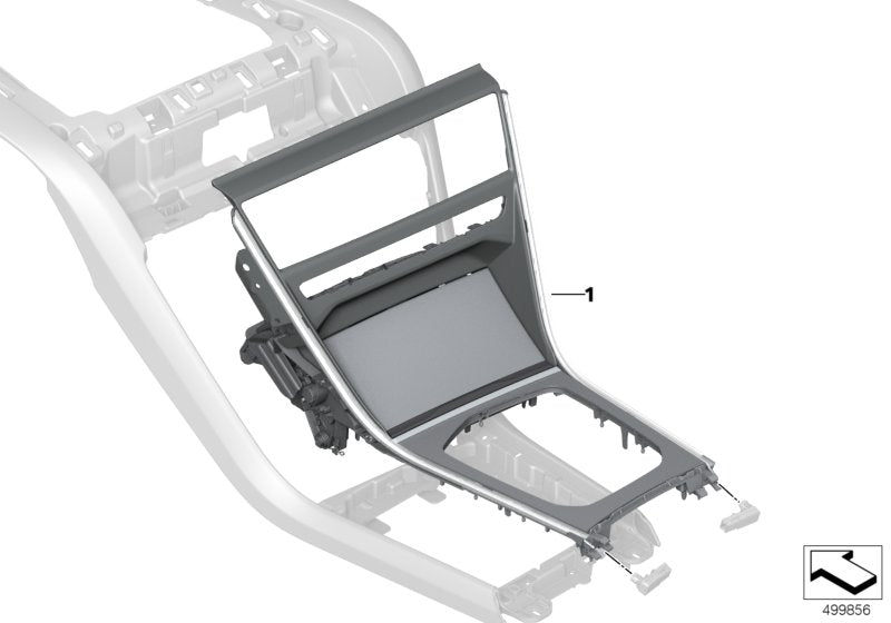 Genuine BMW 51167996866 F93 G15 Cover, Centr Console, Piano Lacquer, Bl. EDITION 1/400 (Inc. 840dX, 840iX & M8)