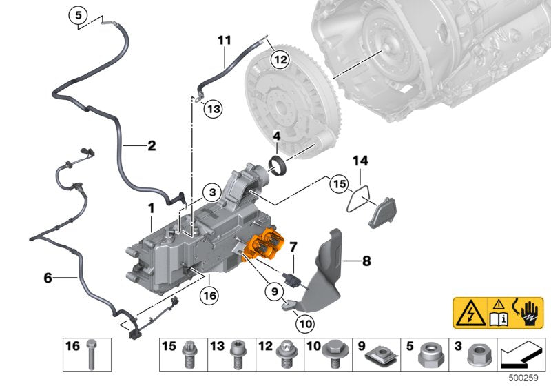 Genuine BMW 12369845618 Exchange Electric Motor Electronics (Inc. Hybrid 7 & Hybrid 7L)