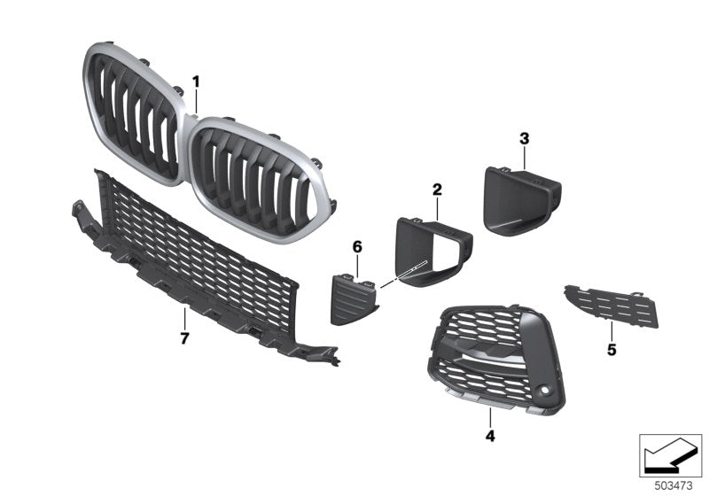 Genuine BMW 51118075906 Trim Brake Ventilation Duct, Right M (Inc. X1)