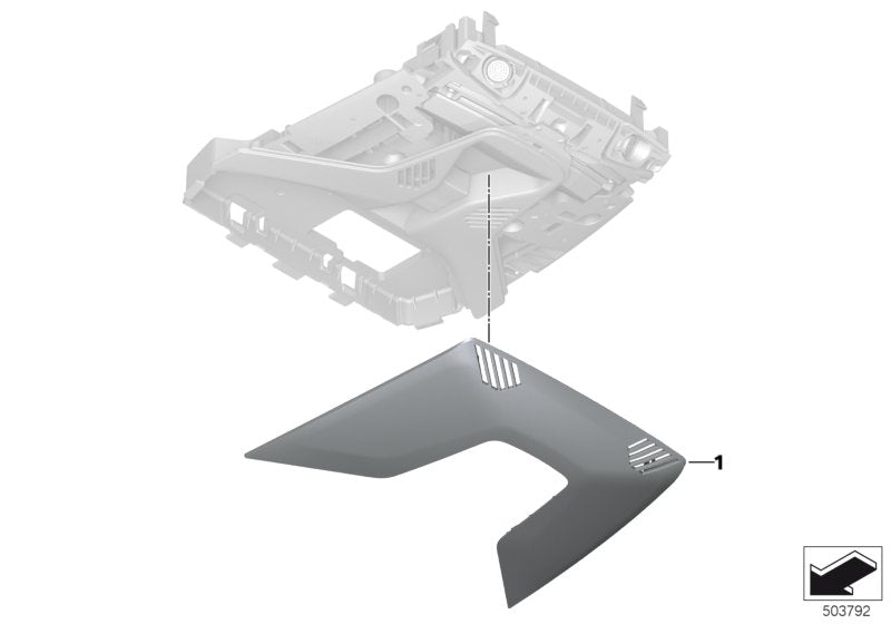 Genuine BMW 61319433360 F40 F44 TriCover For Roof Function Center (Inc. 120dX, 118i & 220d)