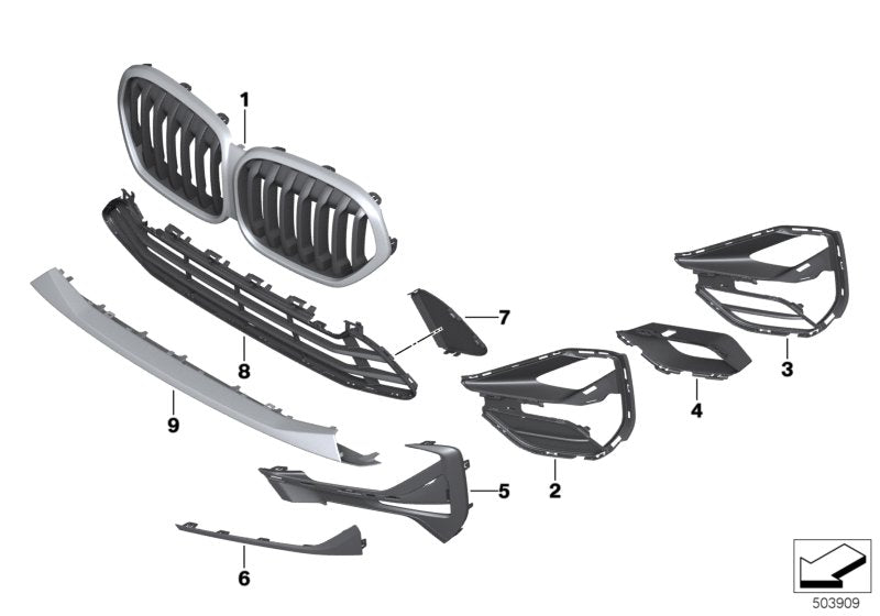 Genuine BMW 51117954211 Trim Panel Airduct BASIS (Inc. X1)