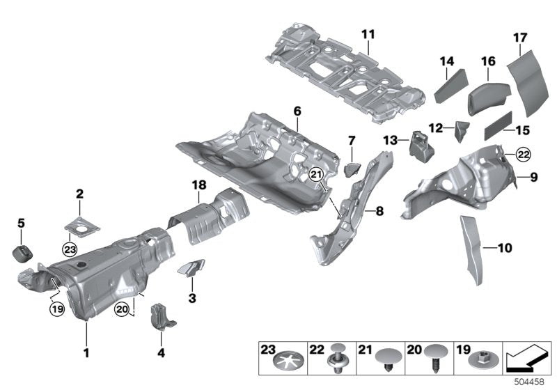 Genuine BMW 51487381211 G21 G32 G31 Absorber, Sidewall (Inc. 630i, 530i & M340iX)
