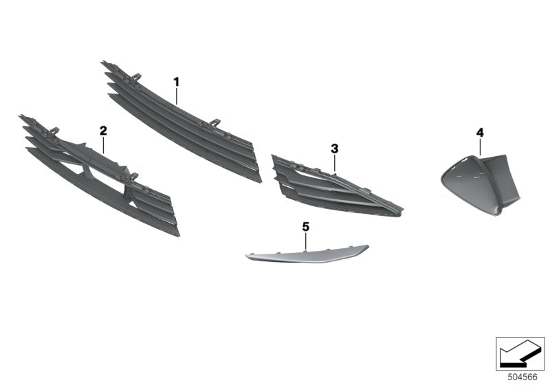 Genuine BMW 51117482939 G16 Impact Strip, Side, Left (Inc. 840dX, 840i & 840iX)