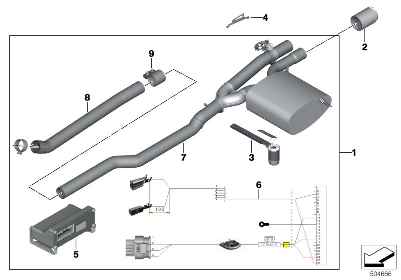 Genuine BMW 18302407322 Exhaust Flap System JCW PRO