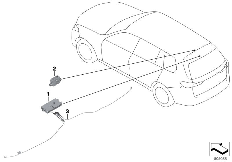Genuine BMW 65206839352 G05 G07 Antenna Amplifier DAB (Inc. X5)