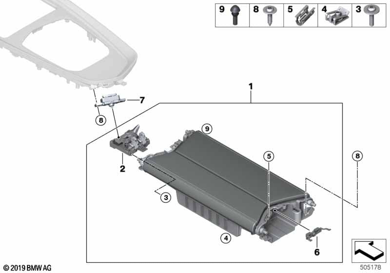 Genuine BMW 51169458231 G29 Center Armrest With Contrast Stitching MAGMAROT (Inc. Z4 M40i, Z4 30i & Z4 20i)