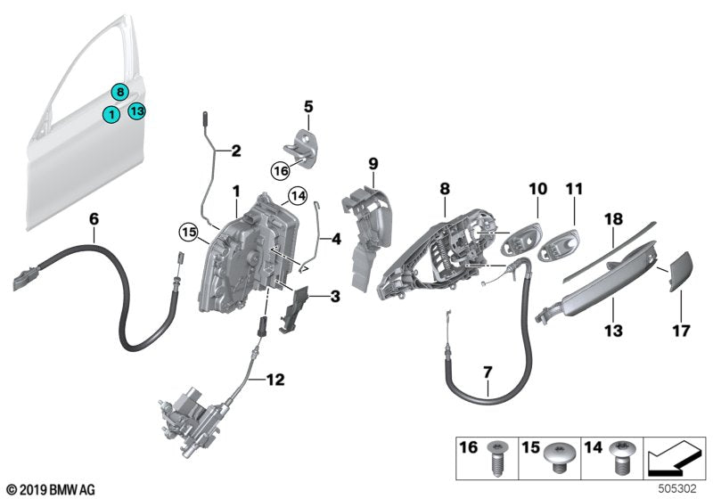 Genuine BMW 51217377246 G11 Attachment Cap, Right (Inc. 740dX, 740Li & 730d)