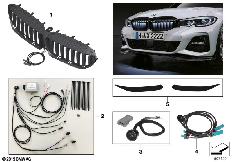 Genuine BMW 63172468335 G20 G30 Button Iconic Glow G30, G20 (Inc. 530iX, 530eX & 330i)