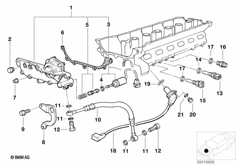 Genuine BMW 12141703221 Camshaft Position Sensor