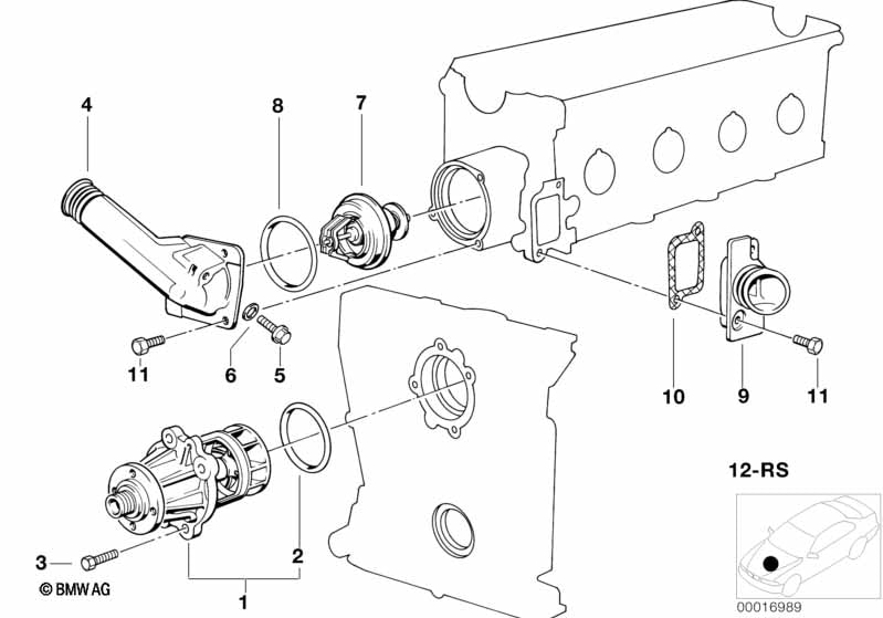 Genuine BMW 11141734794 Gasket Asbestos Free