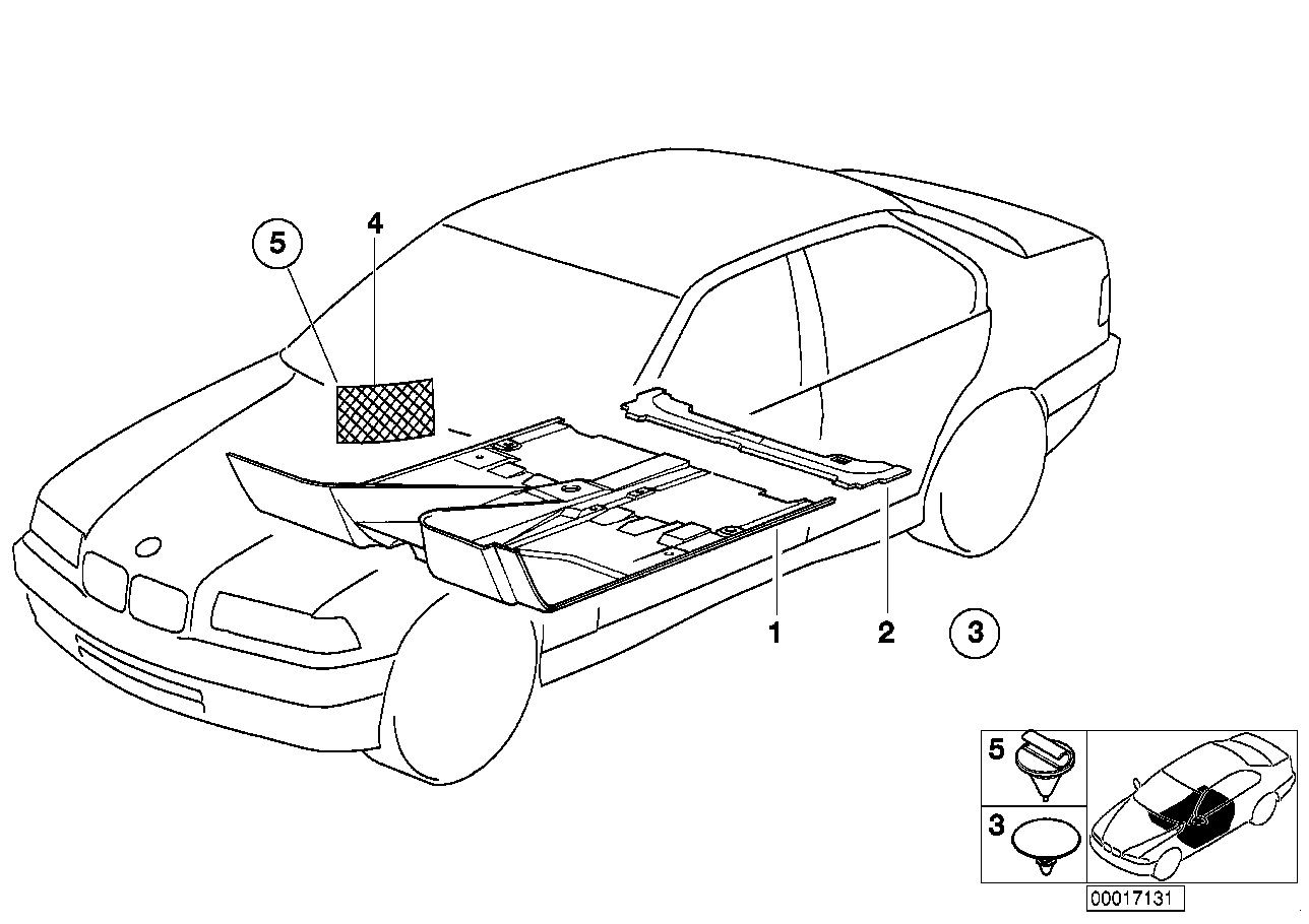Genuine BMW 51478173781 E36 Cover GRAU D40mm (Inc. 316i, 325i & 323i)