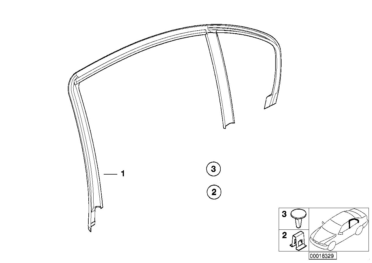 Genuine BMW 51348222414 E46 Cover, Window Frame With Speaker, Right (Inc. 330d, 316i 1.9 & 316i)