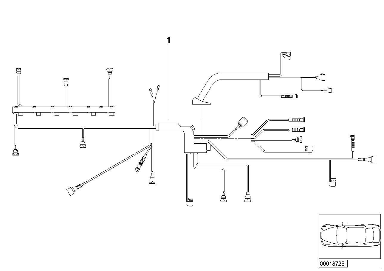 Genuine BMW 12517598073 E89 Engine Wiring Harness, Engine Module (Inc. Z4 35i & Z4 35is)