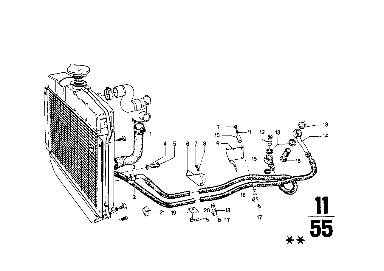 Genuine BMW 17221115879 Oil Pipe (Inc. 1802, 2000 & 2002)
