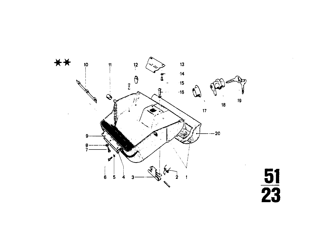 Genuine BMW 51161809777 Hinge (Inc. 2002tii, 2000tii & 2002)