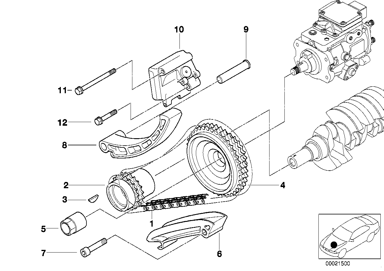 Genuine BMW 07119905395 E65 E85 E46 Hex Bolt With Washer M6X70 (Inc. 520d, M3 & Z3 M)