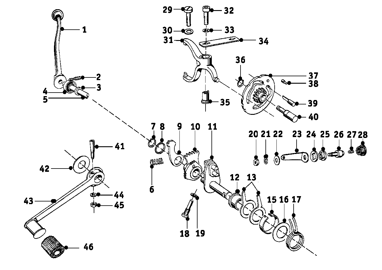 Genuine BMW 23311006158 Pin (Inc. R69, R67 & R50 S)