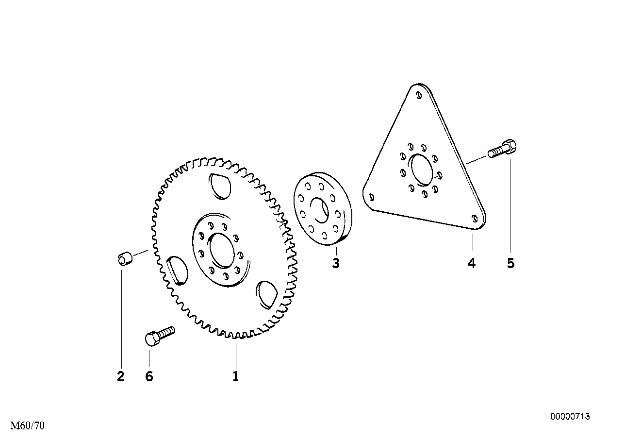 Genuine BMW 11221715646 E31 E32 E34 Flywheel (Inc. 750iL, 730i & 530i)