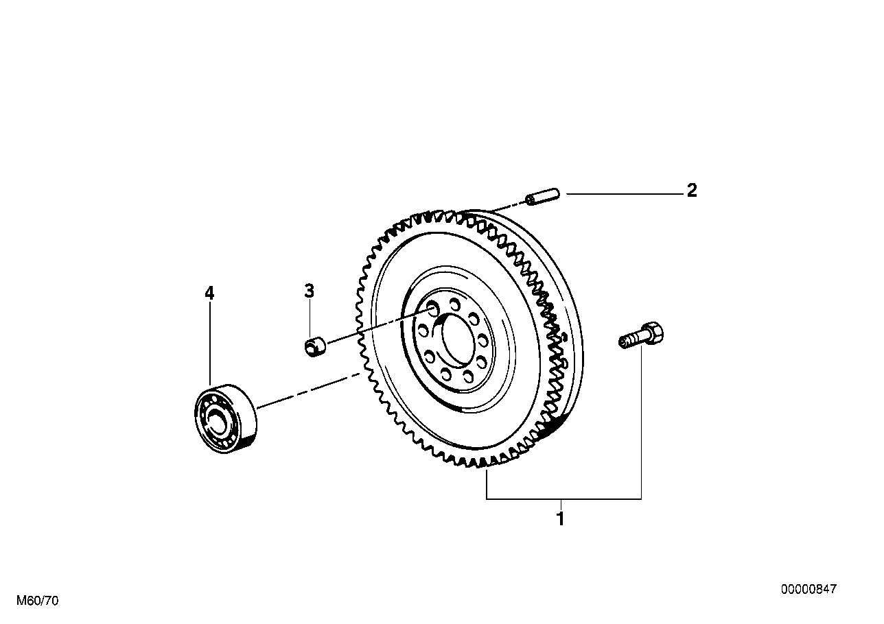 Genuine BMW 21201223453 E38 E31 E34 Twin Mass Flywheel D=265mm (Inc. 540i, 840i & 740i)
