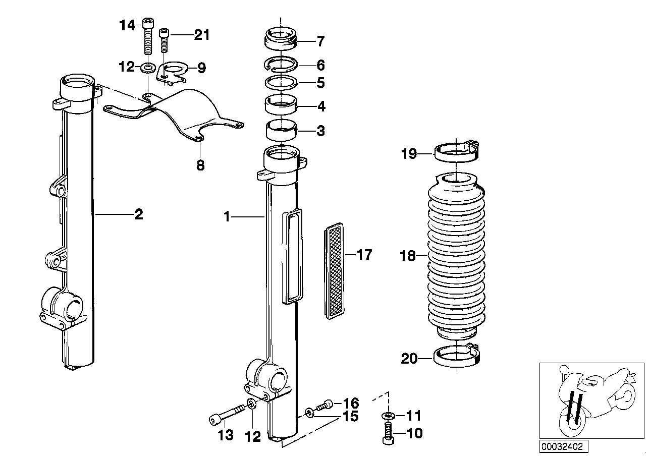 Genuine BMW 34322312311 Holder (Inc. R 80 GS & R 100 GS)