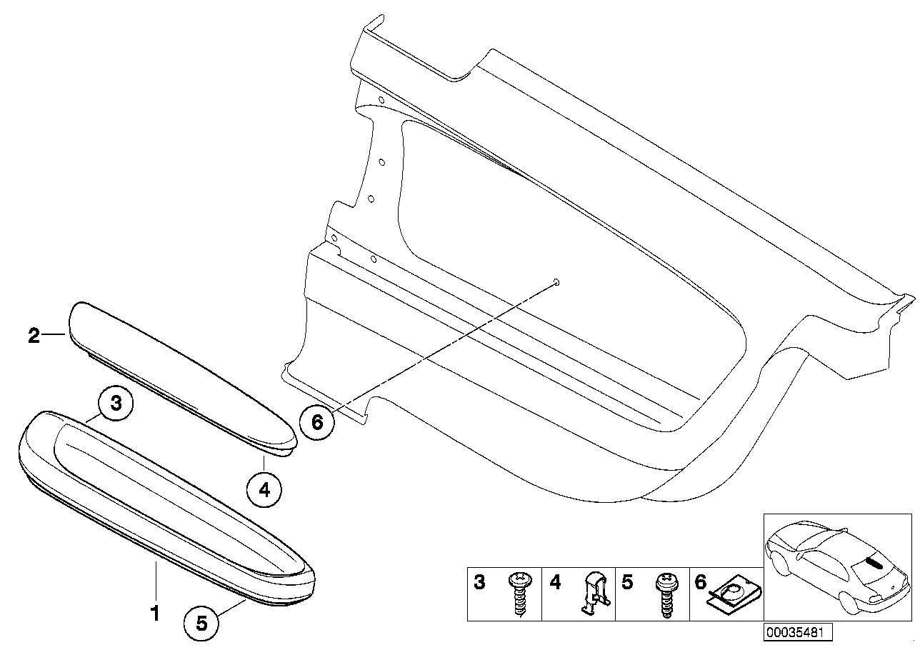 Genuine BMW 51438223178 E46 Armrest Upper Part Rear Right ANTHRAZIT (Inc. 328Ci, 330Ci & 323Ci)