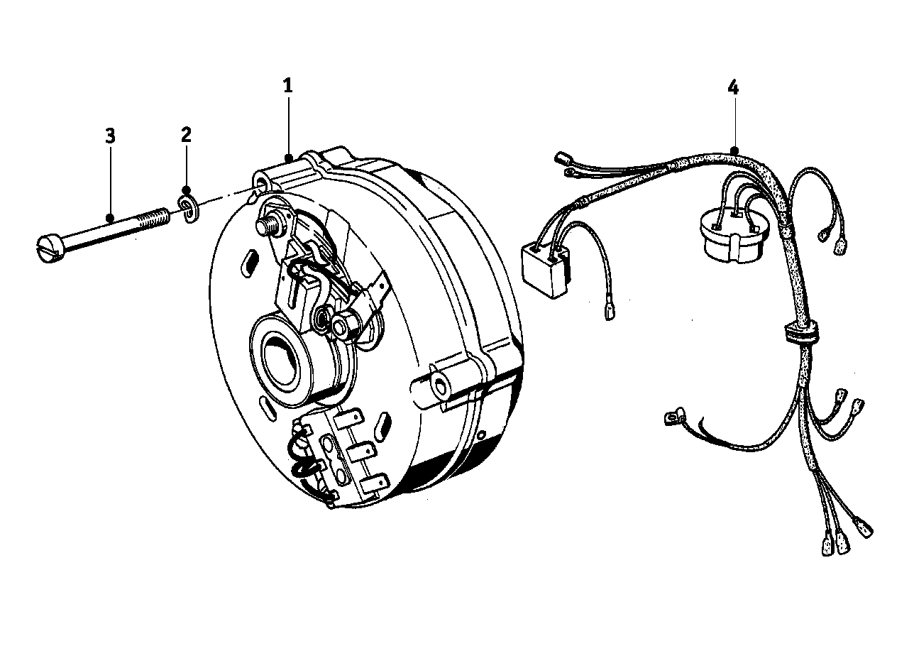 Genuine BMW 12311357497 Alternator 14V20A (Inc. R75/5, R90/6 & R60/2)