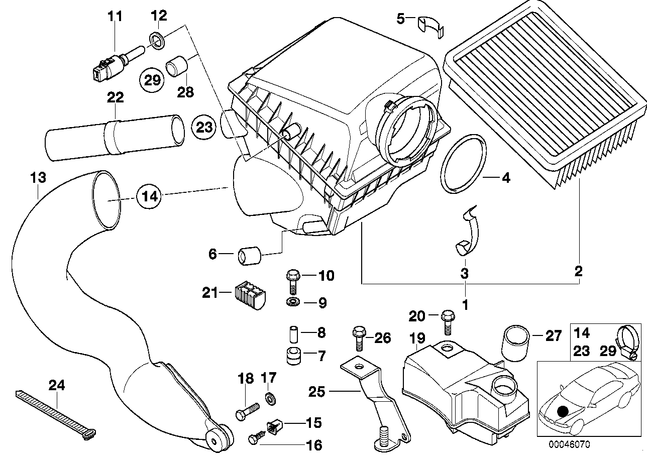 Genuine BMW 13711747821 E38 Suction Tube (Inc. 740iL, 740i & 730iL)