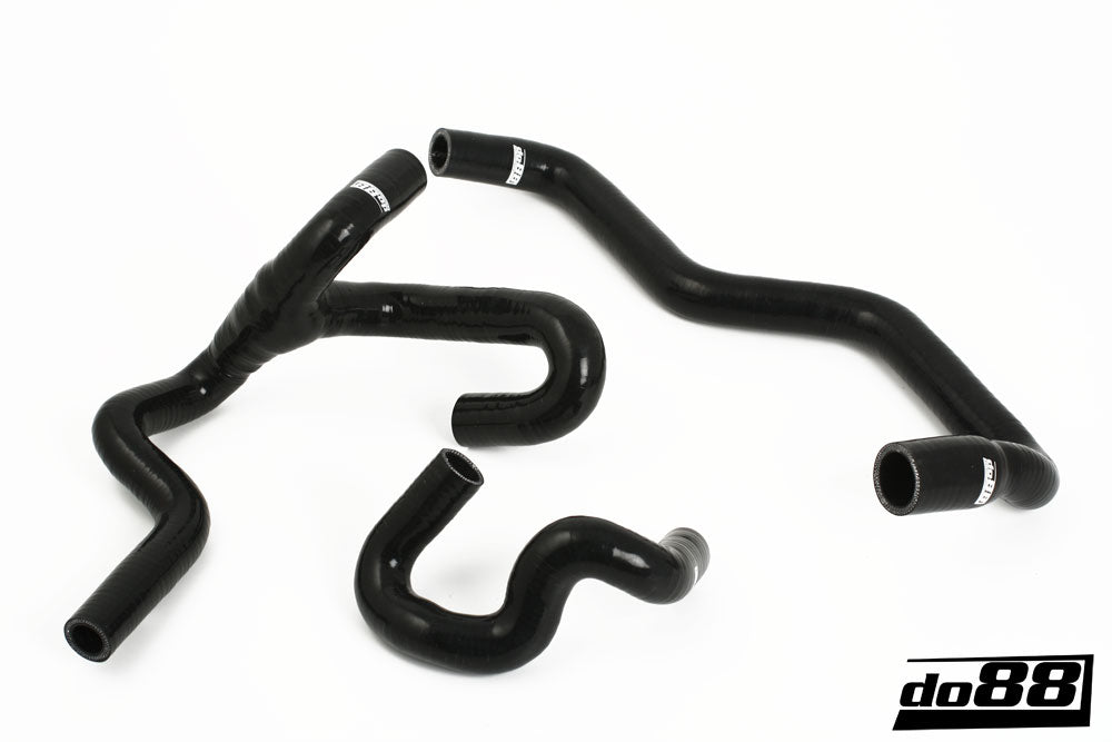 DO88 do88-kit121S SAAB 9-5 98-10 Heater hoses for cars with water valve Black