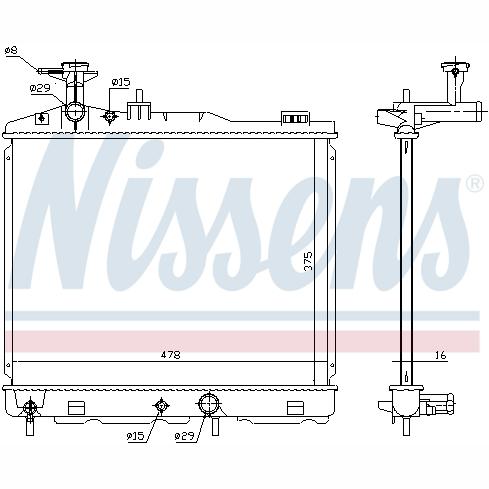 NISSENS NIS68187 Engine Radiator