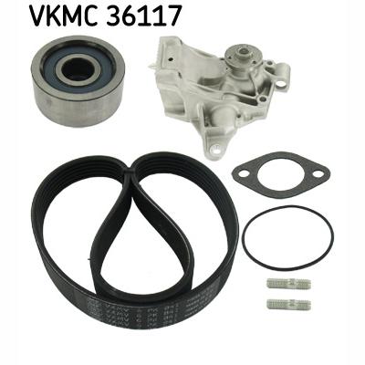 SKF VKMC36117 Water Pump + V-Ribbed Belt Kit