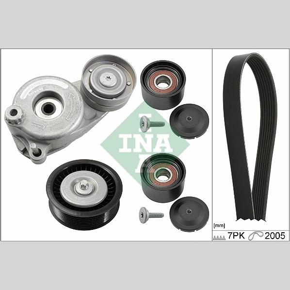 INA 529016810 V-Ribbed Belt Set