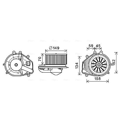 AVA COOLING VN8353AVA Air Blower