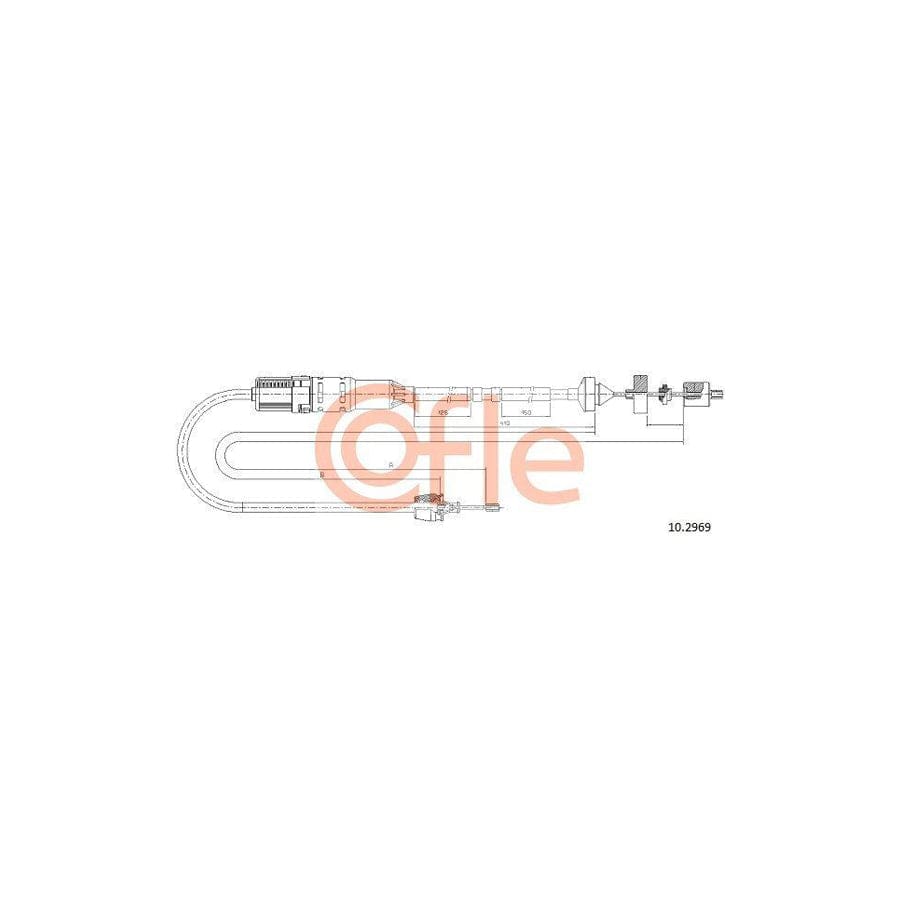 Cofle 10.2969 Clutch Cable for Renault Laguna