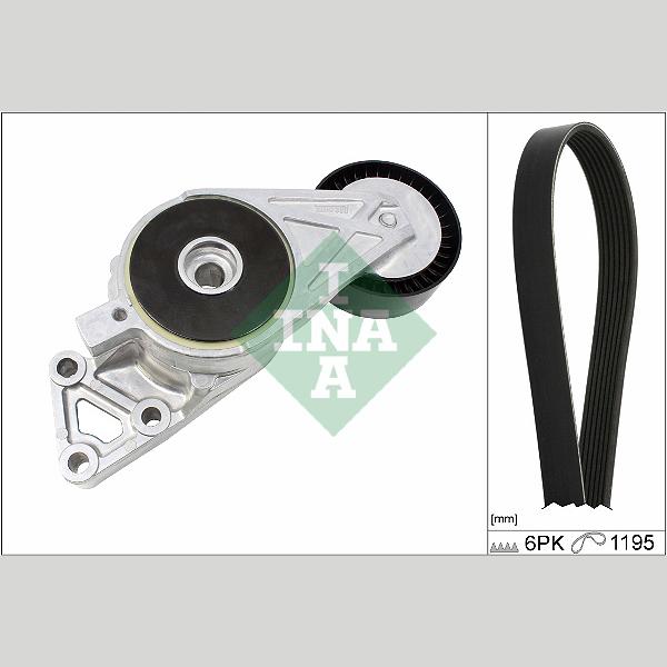 INA 529047010 V-Ribbed Belt Set